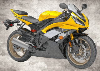 puzzle s motorkou YAMAHA YZF-R6 I 120 dílků