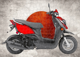 puzzle s motorkou YAMAHA Zuma X 300 dílků