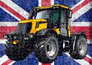 puzzle s traktorem JCB Fastrac 3230 384 dílků