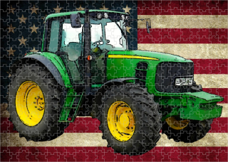 puzzle s traktorem John Deere 6930 384 dílků