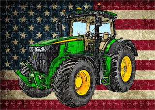 puzzle s traktorem John Deere 7250R 120 dílků