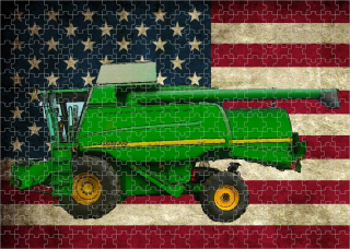 puzzle s traktorem John Deere 9660 300 dílků