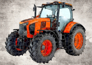 puzzle s traktorem KUBOTA 384 dílků