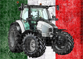 puzzle s traktorem Lamborghini 120 dílků