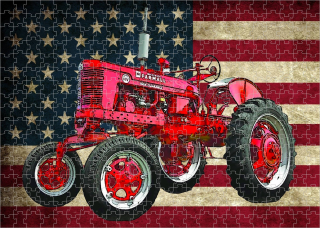 puzzle s traktorem McCormick FARMALL 300 dílků