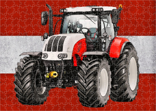 puzzle s traktorem Steyr cvt 6240 384 dílků