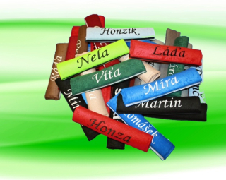 Moon River chránič na autopásy se jménem modrý královsky délka 30 x 7 cm