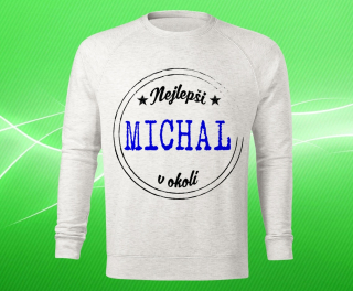 pánská mikina se jménem MICHAL L