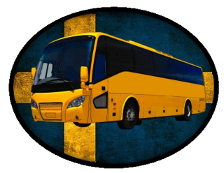 nášivka s autobusem SCANIA A30 Ovál