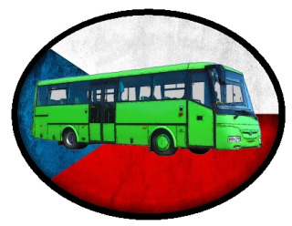 nášivka s autobusem SOR C Ovál