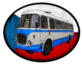 nášivka s autobusem ŠKODA RTO 706 Ovál