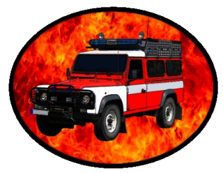 nášivka pro hasiče Land Rover Defender Ovál