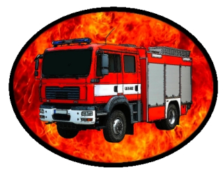 nášivka pro hasiče MAN CAS 15 Ovál