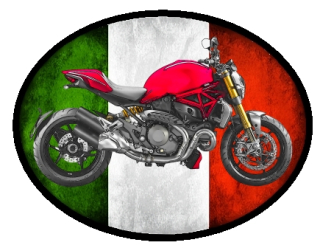 nášivka Ducati Monster Ovál