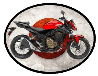 nášivka HONDA CB500F Ovál