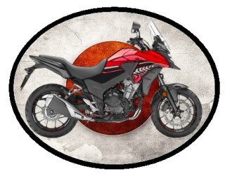 nášivka HONDA CB500X Ovál nažehlovací