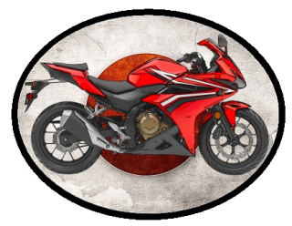 nášivka HONDA CBR 500 Ovál