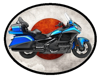 nášivka HONDA Gold Wing BLUE Obdélník