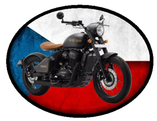nášivka s Českou motorkou 01 Ovál