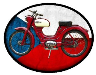 nášivka s Českou motorkou 07 Obdélník