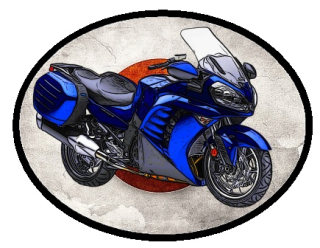 nášivka Kawasaki Concours 14 Obdélník