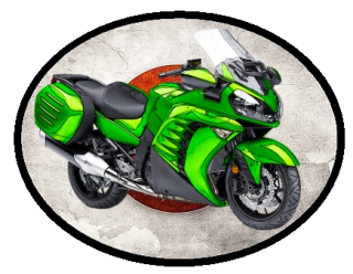 nášivka Kawasaki Concours Obdélník