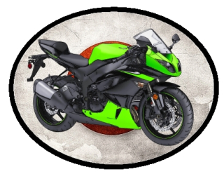 nášivka Kawasaki Ninja ZX 6R Obdélník