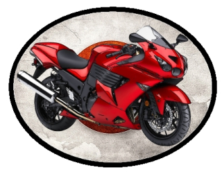 nášivka Kawasaki Ninja ZX Ovál nažehlovací