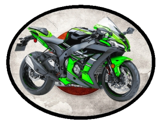 nášivka Kawasaki Ninja ZX 10r Ovál