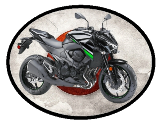 nášivka KAWASAKI Z 800 Ovál