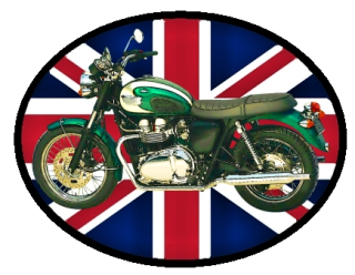 nášivka Triumph Bonneville T100 Ovál