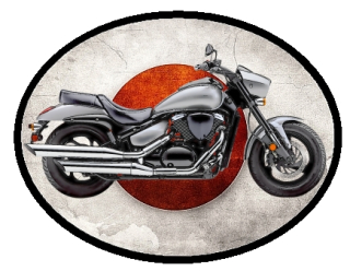 nášivka Suzuki Boulevard M50 Ovál