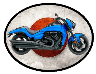 nášivka Suzuki Boulevard M109R Ovál