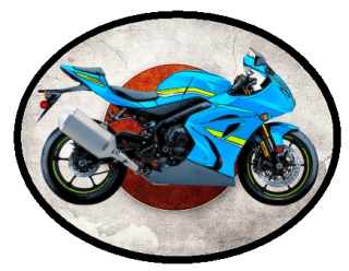 nášivka Suzuki GSX-R1000RA Ovál nažehlovací