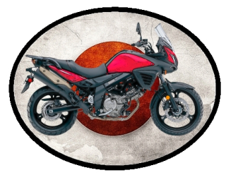 nášivka Suzuki V-Strom 650 ABS Ovál nažehlovací