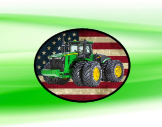 nášivka John Deere 9620R Obdélník nažehlovací