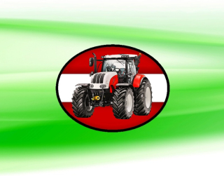 nášivka s traktorem Steyr cvt 6240 Ovál