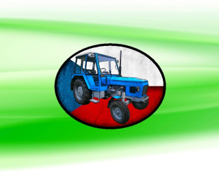 nášivka s traktorem ZETOR 6911 Ovál nažehlovací