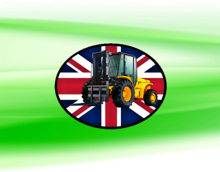 nášivka s bagrem JCB RTFL 940 Ovál nažehlovací