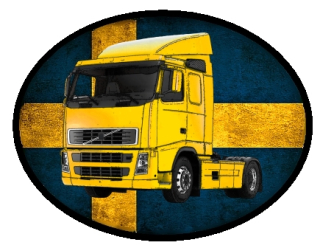 nášivka náklaďák tahač VOLVO II Obdélník nažehlovací
