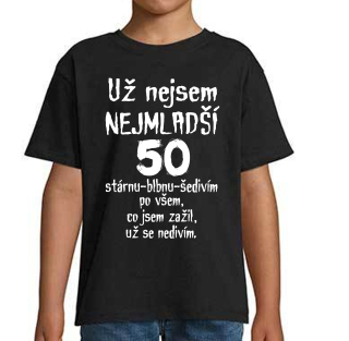 Tričko Už nejsem nejmladší 50 modré S