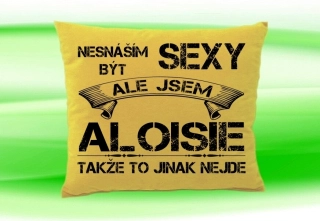 Polštář se jménem ALOISIE Béžový