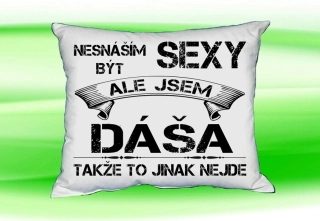 Polštář se jménem DÁŠA Bilý
