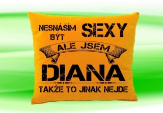 Polštář se jménem DIANA Medový