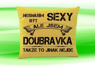 Polštář se jménem DOUBRAVKA Béžový