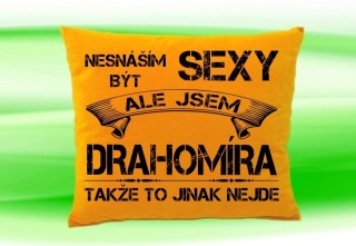 Polštář se jménem DRAHOMIRA Medový