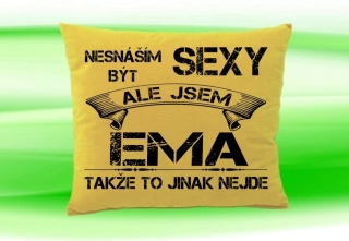 Polštář se jménem EMA Béžový