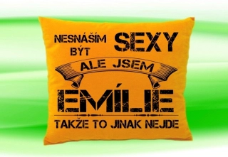 Polštář se jménem EMÍLIE Medový