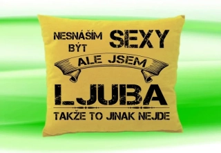 Polštář se jménem LJUBA Béžový