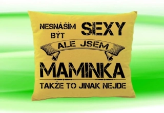 Polštář se jménem MAMINKA Béžový